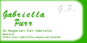 gabriella purr business card